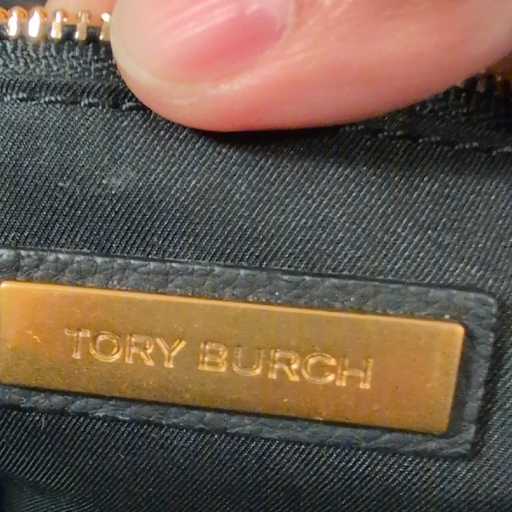 Tory Burch Black Mini Chelsea Backpack with Gold Accent EUC